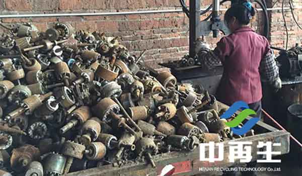 馬達轉子破碎機